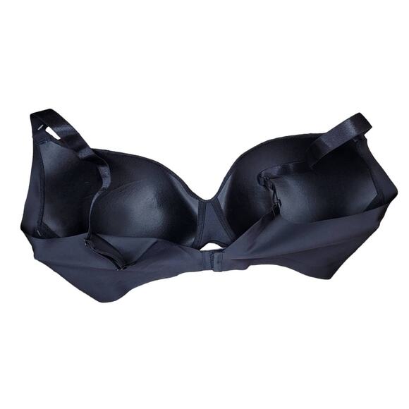 Ashley Stewart Full Coverage Wire Free Light Lined Lace Black Bra Women Sz 42DDD - Picture 4 of 7